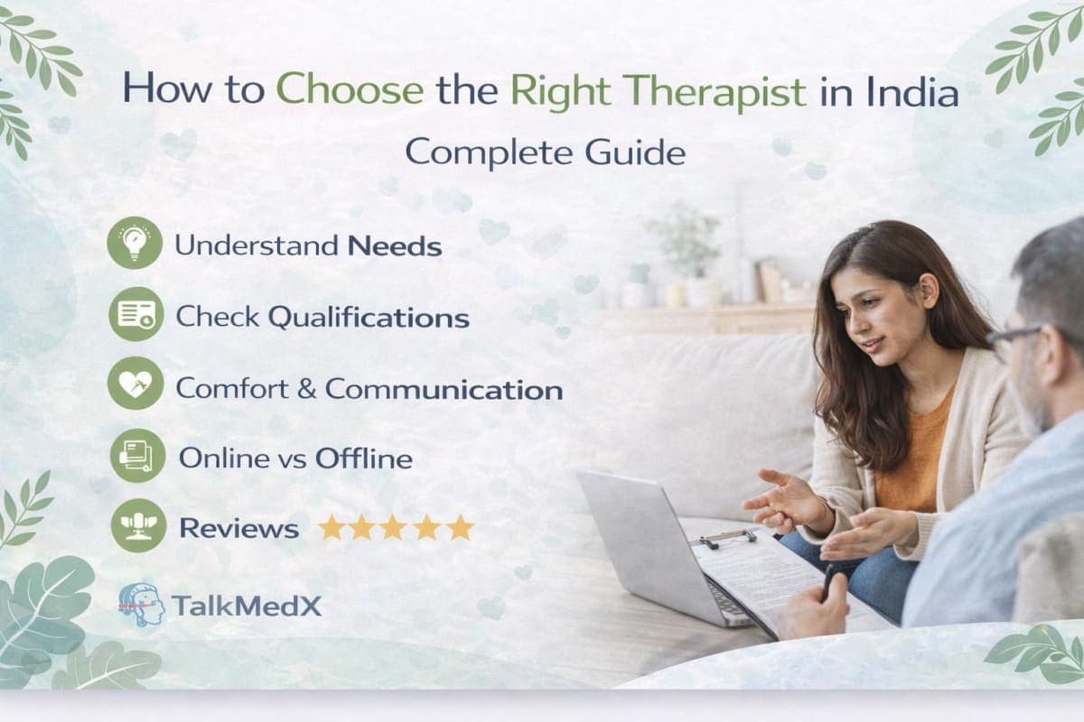 How to Choose the Right Therapist in India (Complete Guide)