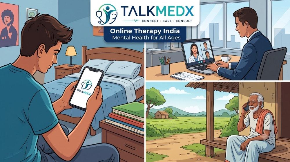 Online Therapy in India: How Digital Mental Healthcare Is Transforming Lives Across Every Age Group